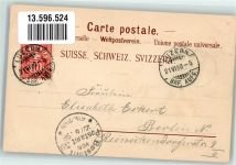 6370 Stans 1898 Lithographie Tracht Hotel Stanserhorn
