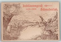 8566 Schwaderloh Neuwilen Lithographie Jubiläumsgruss 1499-1899