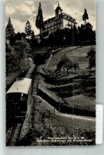 9428 Walzenhausen Foto AK Draht- Seilbahn Hotel und Kurhaus