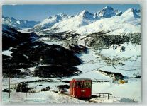 Muottas Muraigl 1972 Winter Bergbahn