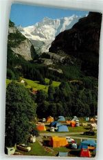 3818 Grindelwald Foto AK Camping Auto Camp