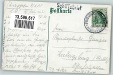 9400 Rorschach 1911 Gebrauchsspuren Zeppelin Schiffsbrief Friedrichshafen