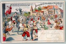 4500 Solothurn Soleure Gebrauchsspuren Dornacher Schlachtfeier 1899 Lithographie