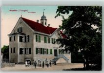 8566 Neuwilen 1912 Foto AK Schulhaus Kinder