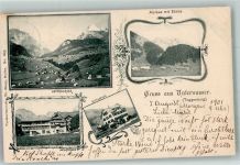 9657 Unterwasser 1901 Foto AK Hotel Sternen Pension Alplaue mit Säntis