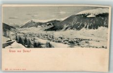 7260 Davos Dorf Winter Gruss aus