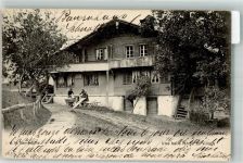 2316 Les Ponts-de-Martel Martel-Dernier 1905 Foto AK Waschfrauen Bauernhaus Ort lt. Stempel