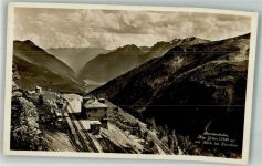 7710 Alp Grüm Foto AK Bahnhof Berninabahn