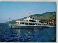 Motorschiff General Guisan auf dem Genfersee Fotograf Izard Binnenschiff Foto AK