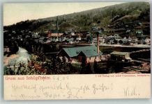 6170 Schüpfheim 1902 Foto AK Fabrik Kirche