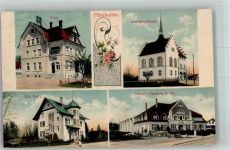 9542 Münchwilen TG 1911 Foto AK Postamt Gericht Fabrik Weberei Thomann Villa Heitz