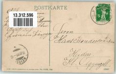 8215 Hallau 1909 Gebrauchsspuren Wein - Ernte Kirche