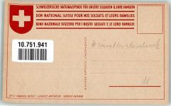 Schweizer Nationalspende Nr. 4 Innerer Dienst Militär Schweiz Künstlersteindruck