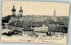 9000 St. Gallen S. Gallo 1906 Foto AK Kloster- Kirche