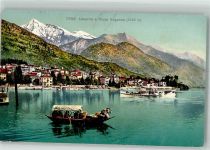 6600 Locarno Foto AK Fischerboot Dampfschiff