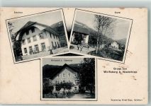 4704 Wolfisberg 1908 Foto AK Gasthaus zum Alpenblick Käserei Schulhaus