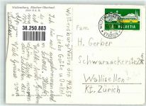 7158 Waltensburg Vuorz Staziun 1955 Foto AK