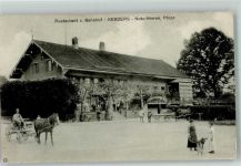 3210 Kerzers Foto AK Gasthaus zum Bahnhof