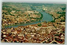 4000 Basel Bâle Foto AK Fliegeraufnahme