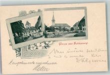3082 Schlosswil Ried b. Worb 1900 Foto AK Schloss Kirche