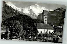 3800 Unterseen Foto AK Kirche Mönch Jungfrau