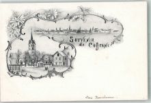 2207 Coffrane 1900 Lithographie Kirche