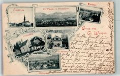 6022 Grosswangen 1900 Foto AK Postamt Mühlegasse Obermühle Pfarr- Kirche