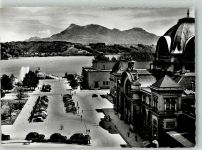 6000 Luzern Lucerne Foto AK Auto Bahnhofsplatz