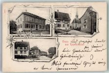 8558 Raperswilen 1902 Foto AK Straßenansicht