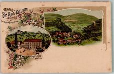 4458 Eptingen Lithographie Gruss aus Bad Ruch