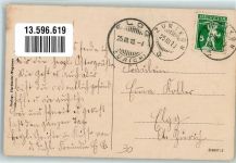 8126 Zumikon Waltikon 1913 Gebrauchsspuren