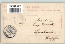 6900 Paradiso 1903 Foto AK Pension Villa Carmen und Rieviera Deutsches Haus