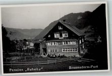 9125 Brunnadern 1931 Foto AK Pension Ruhsitz Furt