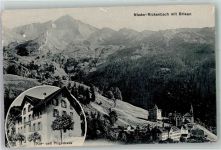 6383 Niederrickenbach Maria Rickenbach 1908 Foto AK Gasthaus Pension Kur- und Pilgerhaus