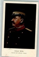 General Ulrich Wille in Uniform Militär Schweiz 1914