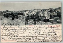 Rüti ZH Bahnhof Haltberg Bahnpost Zug 2213 Bahnhof Schweiz 1902 Foto AK