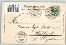 Rüti ZH Bahnhof Haltberg Bahnpost Zug 2213 Bahnhof Schweiz 1902 Foto AK