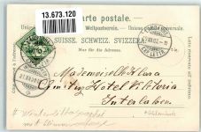 1000 Lausanne Losanna 1900 Winterlithographie Schloss Kathedrale Vögel mit Glimmerauflage Neujahr
