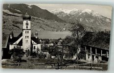 6072 Sachseln 1940 Foto AK Kirche St. Niklaus
