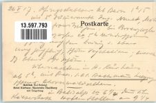 6083 Hasliberg Hohfluh 1917 Lithographie / Künstlerkarte Hotel Kurhaus Alpenruhe