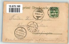 6210 Sursee 1901 Winterlithographie Oberstadt Glimmerauflage