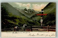 6072 Sachseln Foto AK Flüeli-Ranft Am Weg nach Melchthal Kreuz