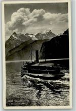 6440 Brunnen 1935 Foto AK Vierwaldstättersee Uristock