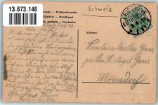 9000 St. Gallen S. Gallo 1918 Foto AK Wildeggstrasse