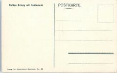 3860 Brünig - Bergbahn Schmalspurbahn Bahnhof Gasthaus