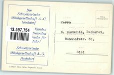 6280 Hochdorf Foto AK Fliegeraufnahme Schweizer. Milchgesellschaft AG