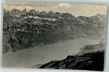 Churfirsten 1913 Foto AK Wallensee
