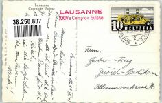 1000 Lausanne Losanna Sonderstempel Ausstellung Comptoir Suisse 1943