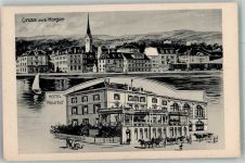 8810 Horgen 1912 Foto AK Hotel Meierhof
