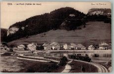 1342 Le Pont 1910 Foto AK Eisenbahn